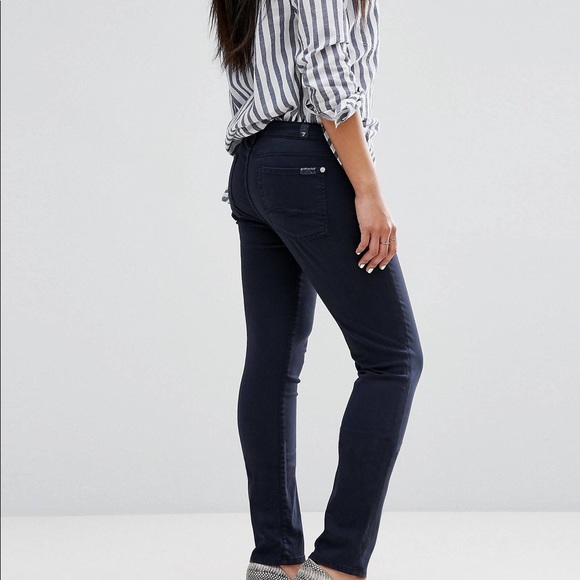 7 For All Mankind High Waisted Skinny Jean - Picture 3 of 5